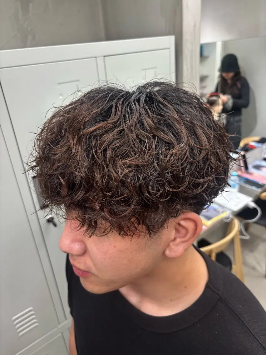 ショート パーマ メンズ カット パーマ 名古屋メンズパーマ /松井生のヘアスタイル