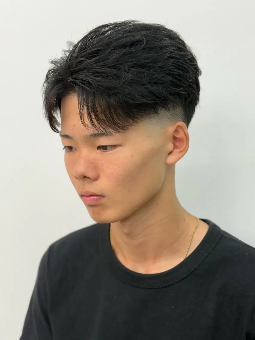 パーマ メンズ カット パーマ メンズパーマ特化 福岡正真のヘアスタイル