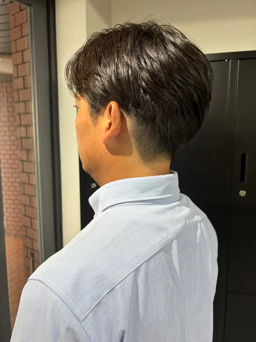 メンズ センターパート green/ ryuheiのヘアスタイル