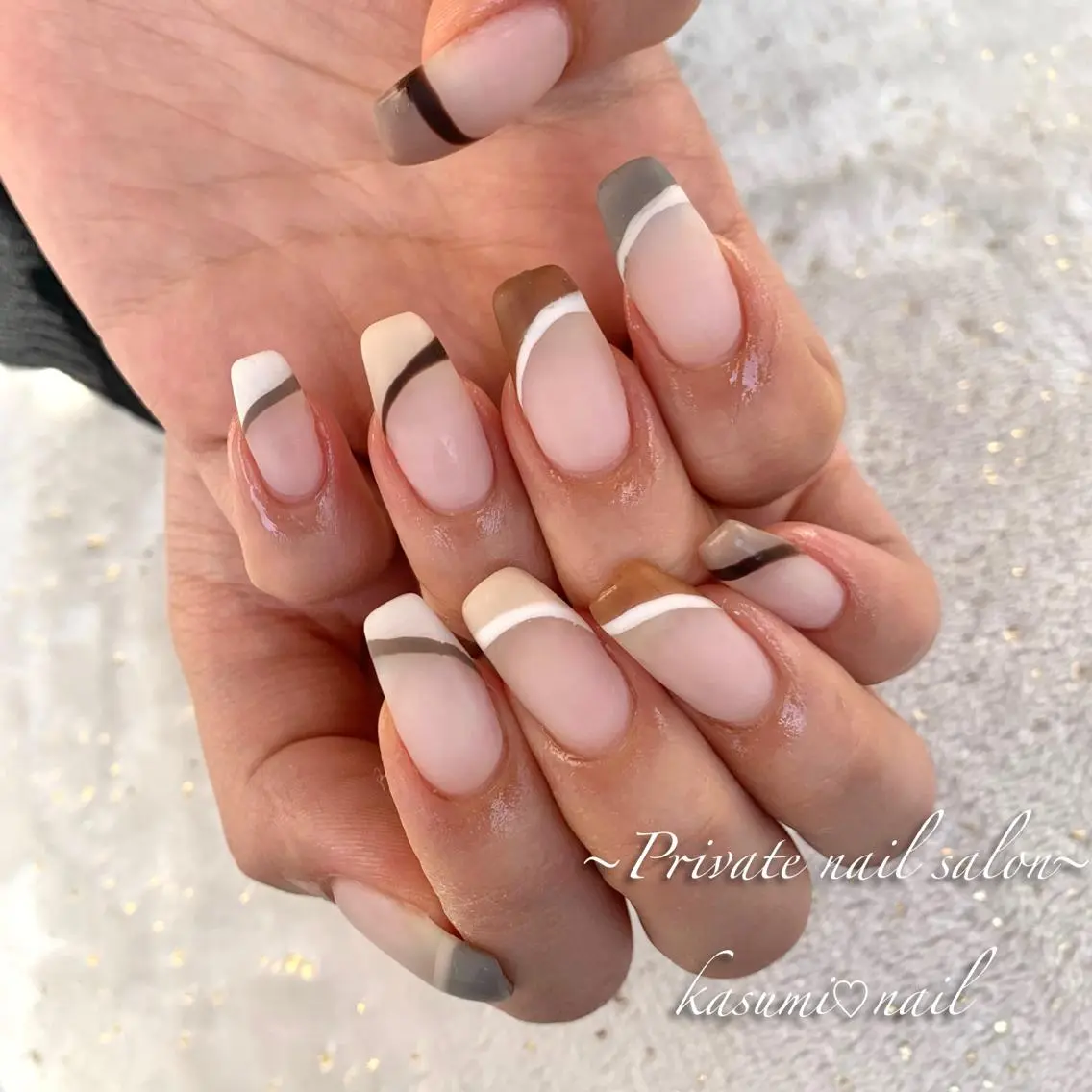 ネイル ニュアンスネイル 春ネイル KASUMI♡ Nailのネイルデザイン