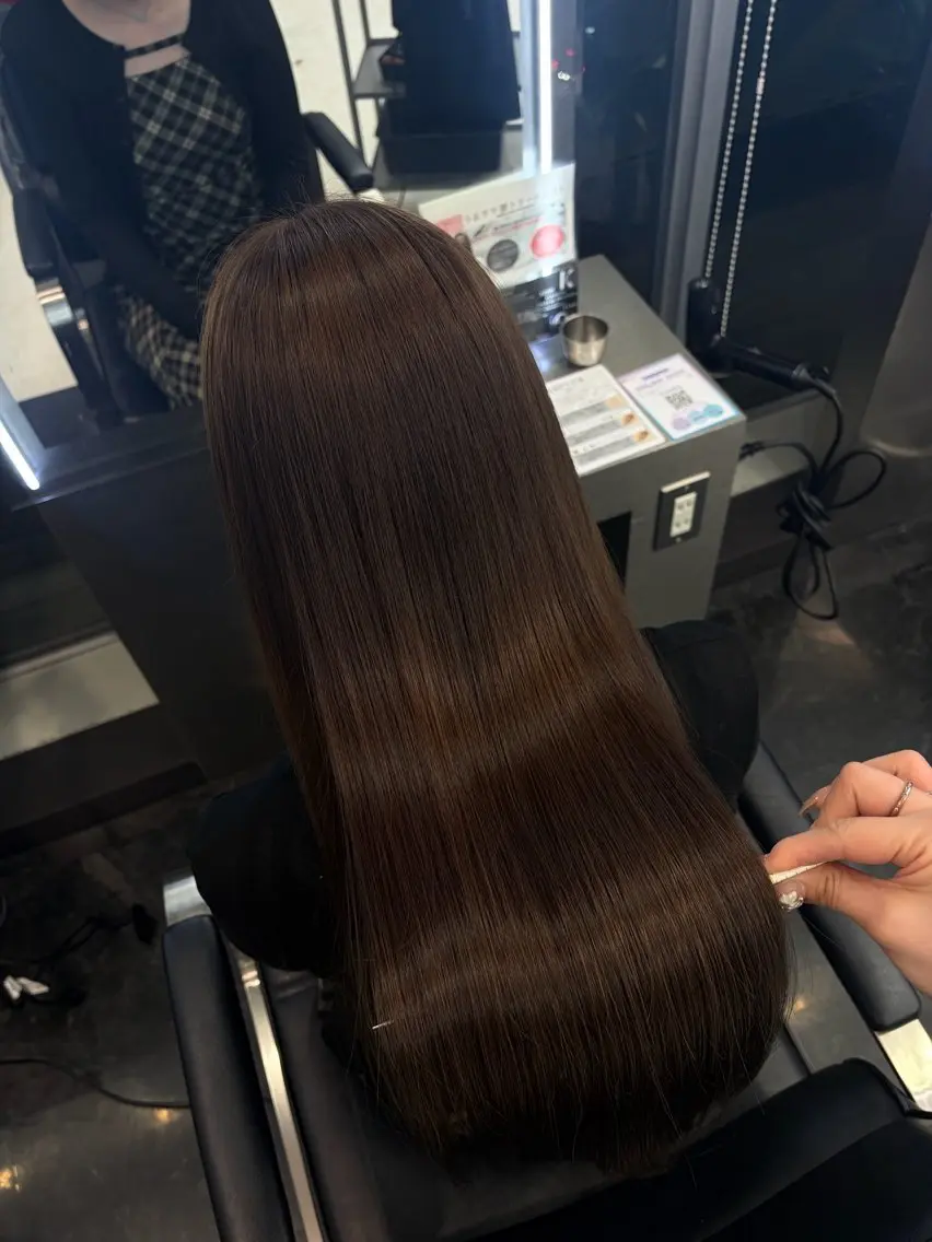 セミロング カラー パーマ ヘアアレンジ 縮毛矯正 トリートメント ヘアセット 髪質改善/艶髪 /SARA💕のヘアスタイル