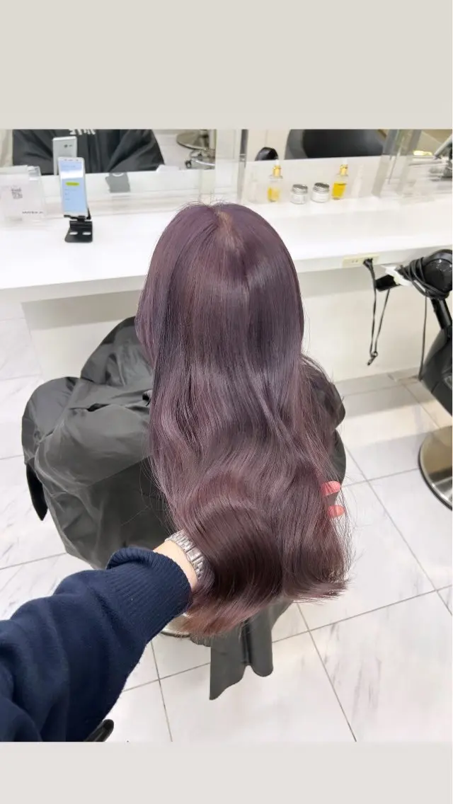 ロング カラー 🎀暖色/ラベンダー /paru🤍のヘアスタイル