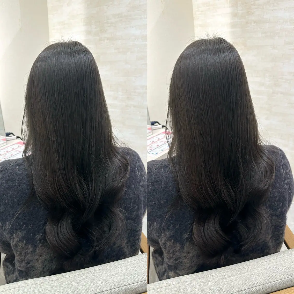 ロング カット ヘアカラー トリートメント 髪質改善&ヘアケア 永山若奈のヘアスタイル