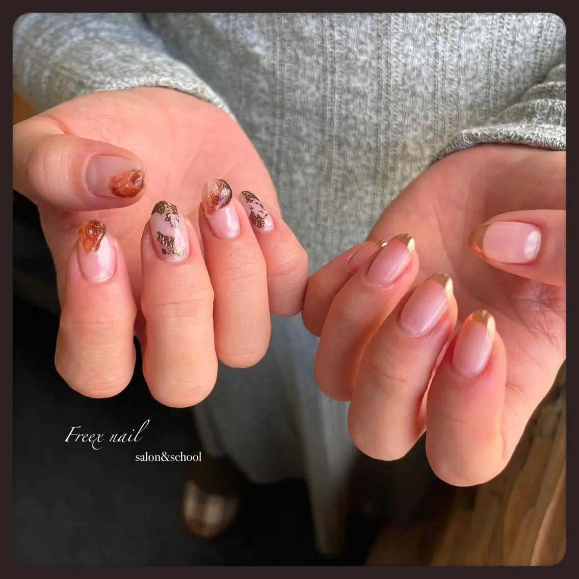 ネイル 持ち込み ハンドネイル フットネイル freex nail /ニュアンス/個性派のネイルデザイン