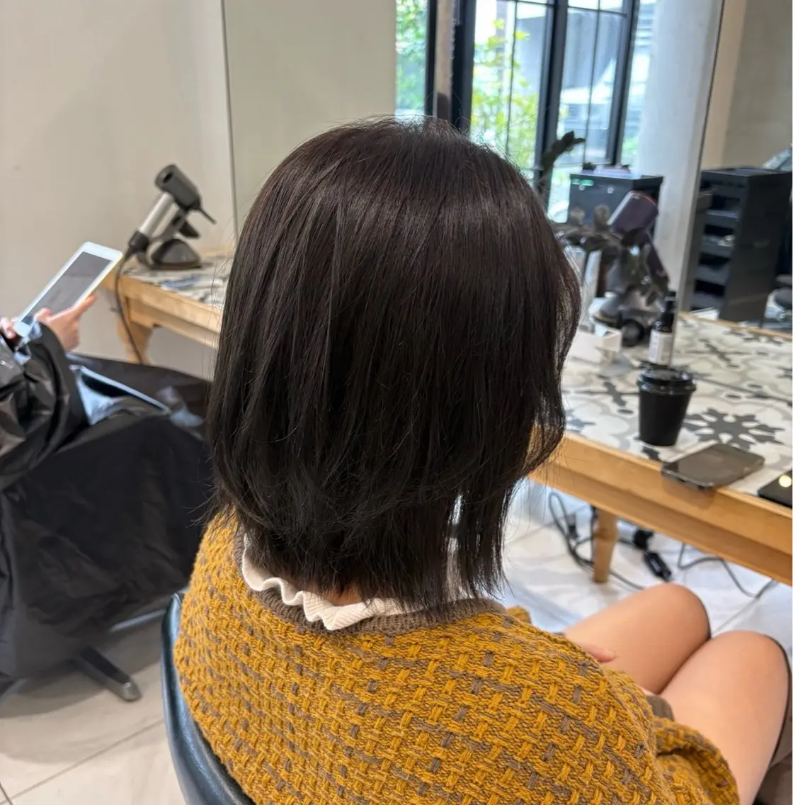 ショート カラー ヘアアレンジ 艶髪/ボブモデル 募集🫧terukaのヘアスタイル