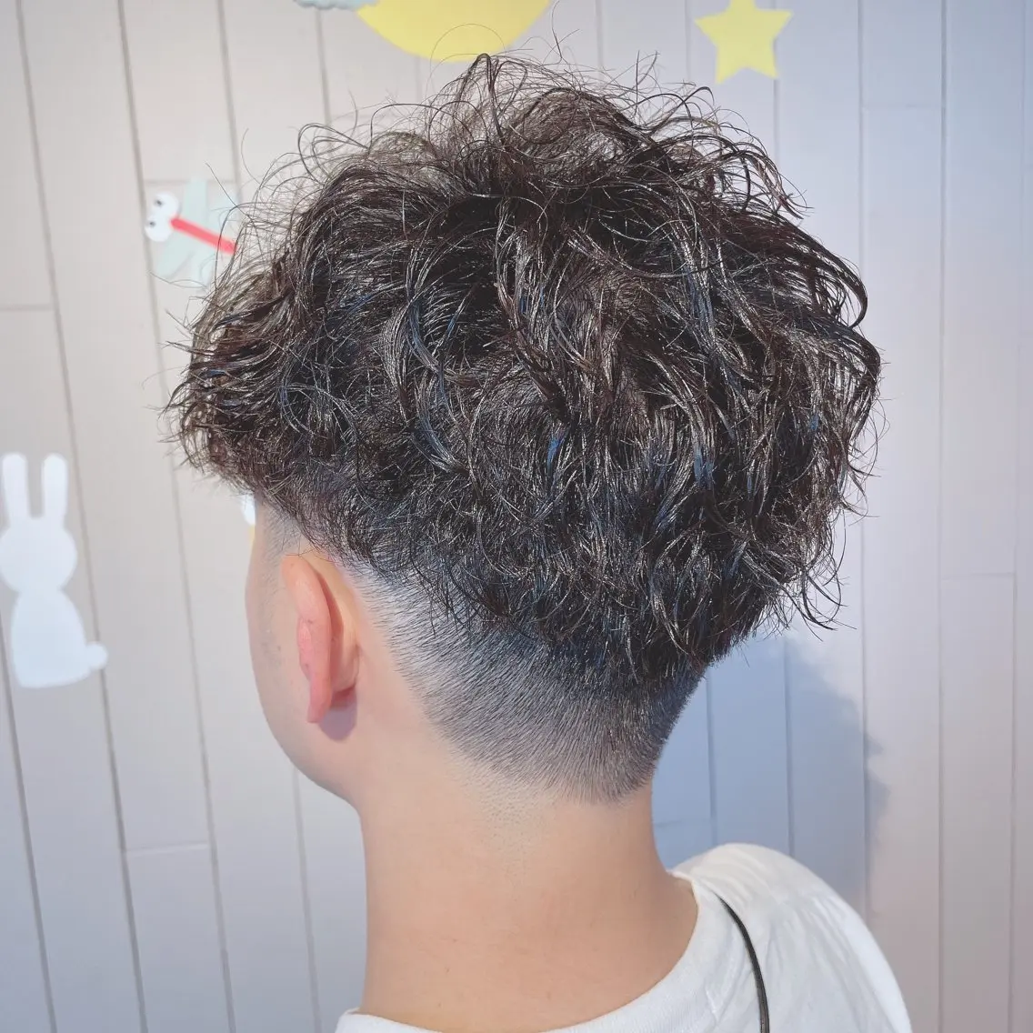 ショート パーマ メンズ 波巻きパーマ カット パーマ ❣️モードケイズ塚口 和田一将のヘアスタイル