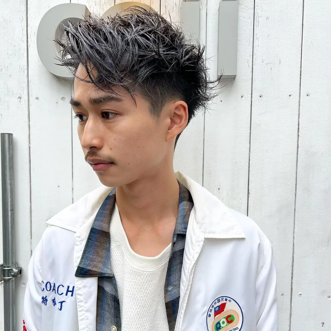 メンズ happy man 🌸クロスパーマ🌸のヘアスタイル