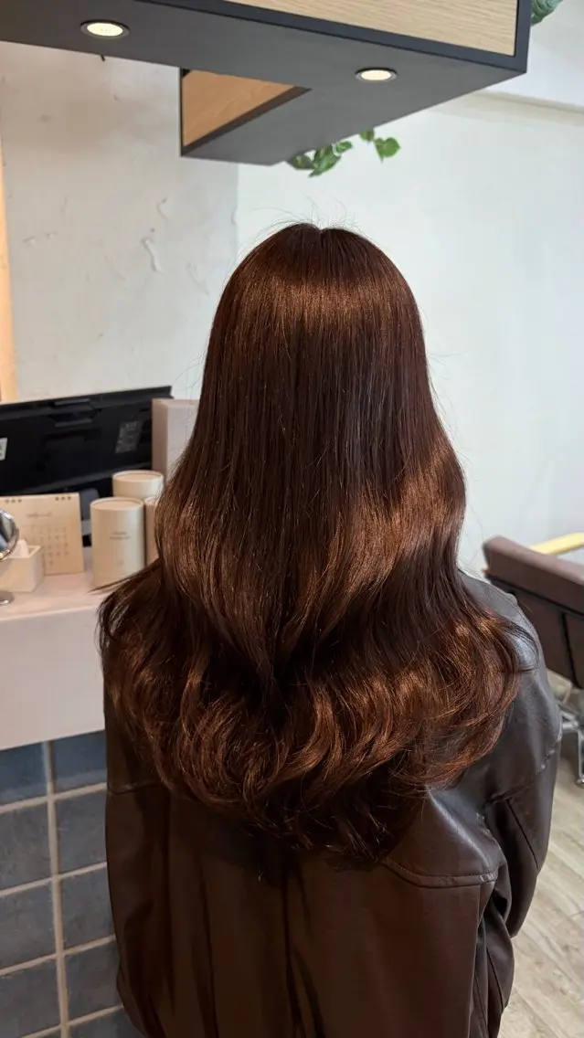 ロング カラー カット ヘアカラー 🏹MIYU¦抜け感 ×柔らかカラーのヘアスタイル