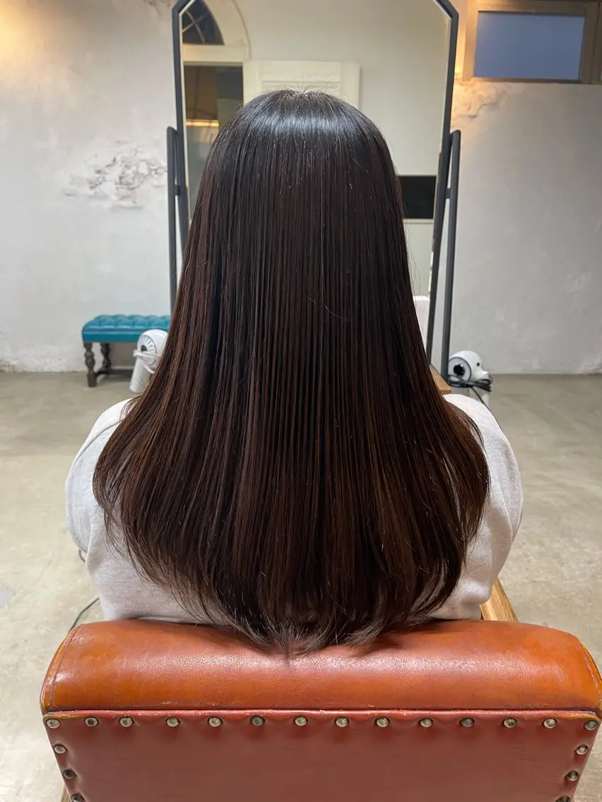 ロング 縮毛矯正 縮毛矯正 カラーモデル募集ෆ‪ ＳＡＥのヘアスタイル