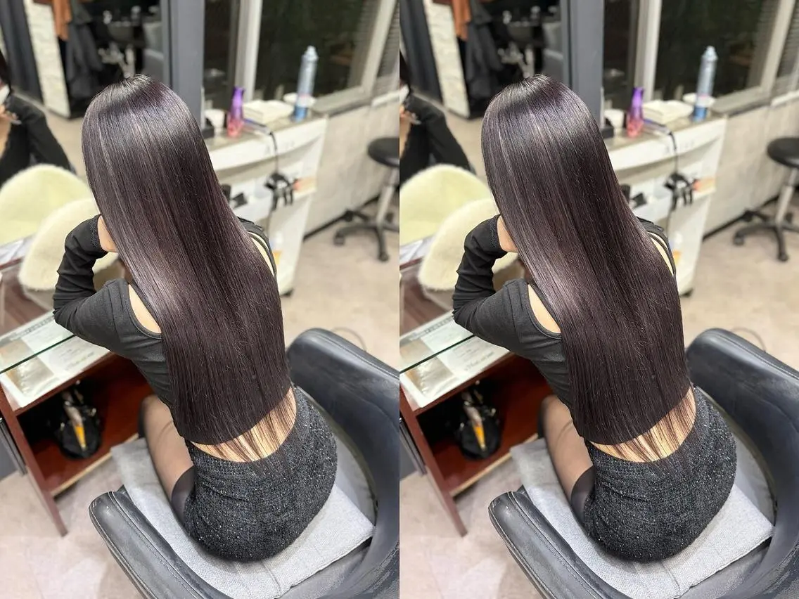 ロング ヘアカラー エクステ ★学割★韓国× BIZEのヘアスタイル