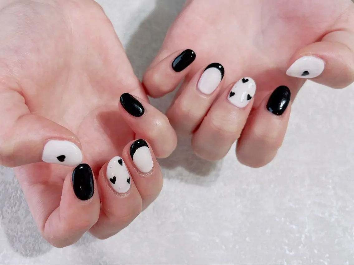 ネイル ジェルネイル 韓国ネイル メンズネイル パラジェル バレンタイン kiki nail たまプラーザのネイルデザイン