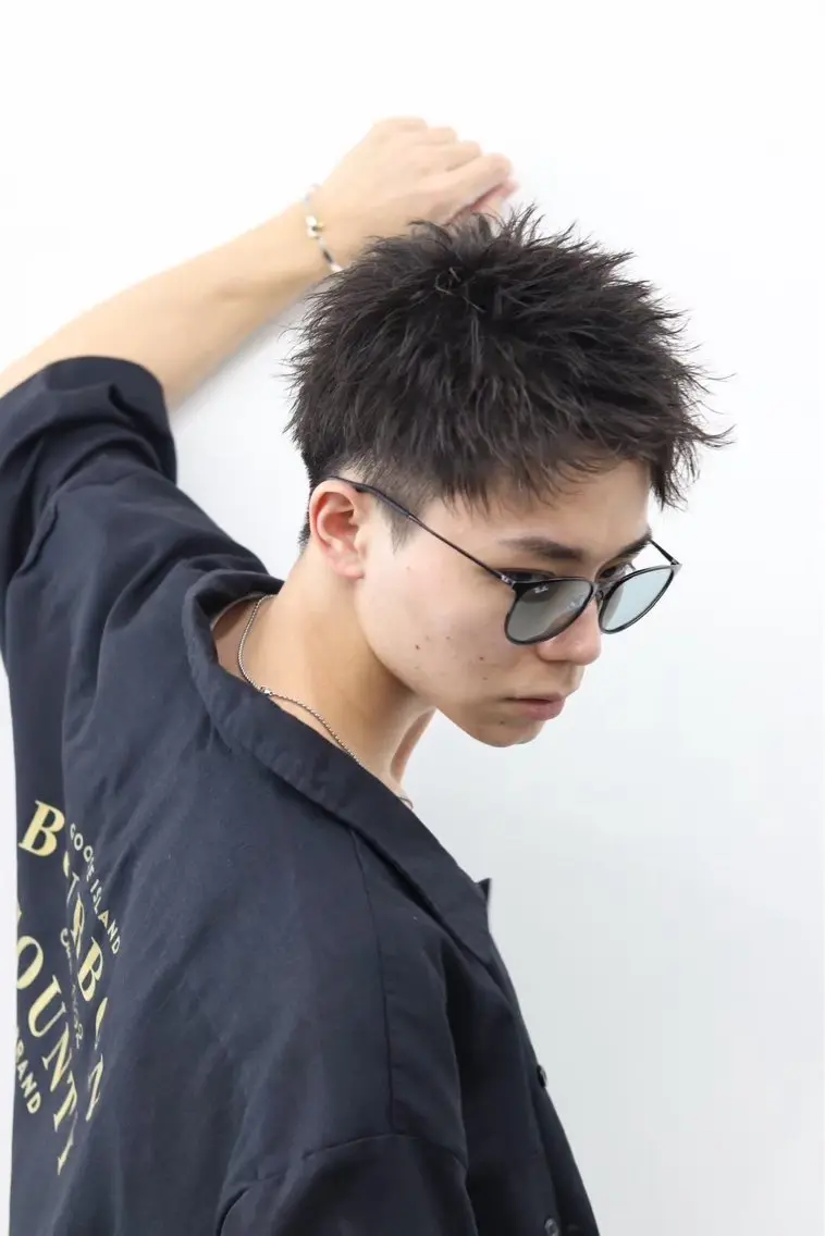 ショート メンズ カット 🔥ジャス/ 無造作パーマ特化🔥のヘアスタイル