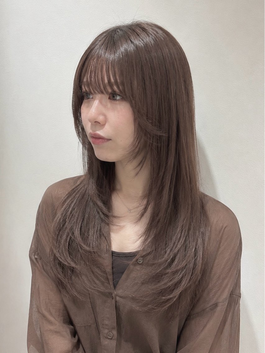 ロング カラー カット トリートメント 🐺ウルフ/レイヤー 似合わせ‎🤍沙羅のヘアスタイル