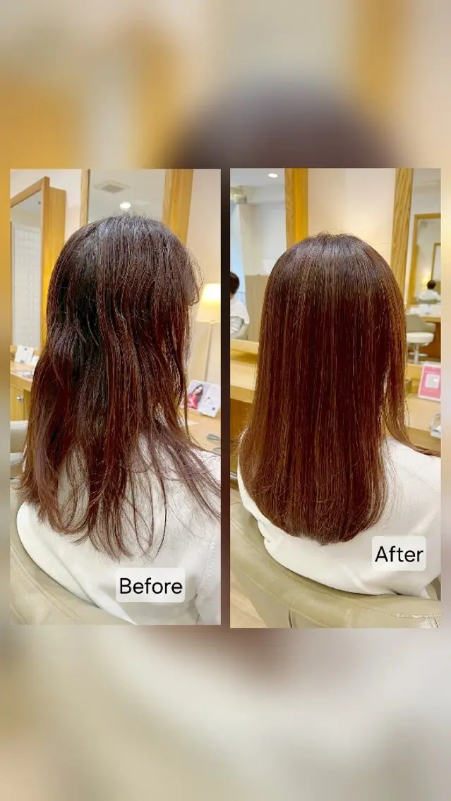 セミロング パーマ 髪質改善 縮毛矯正 縮毛矯正 トリートメント UHair吉田 /ショートヘア得意のヘアスタイル