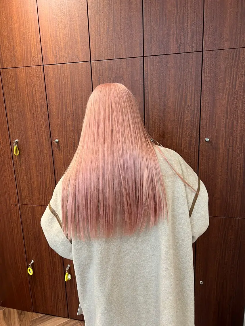 セミロング カラー ブリーチ ケアブリーチ ダブルカラー ハイトーンカラー ボブ ヘアカラー トリートメント ヘアセット レイヤー専門家 ダブルカラー修のヘアスタイル