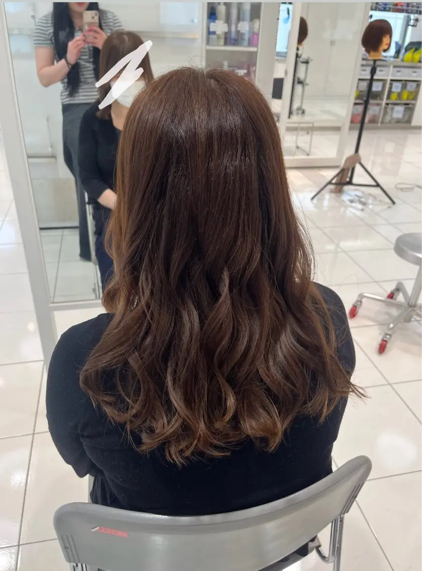 ロング カラー mit bytree MISAKI🎀のヘアスタイル