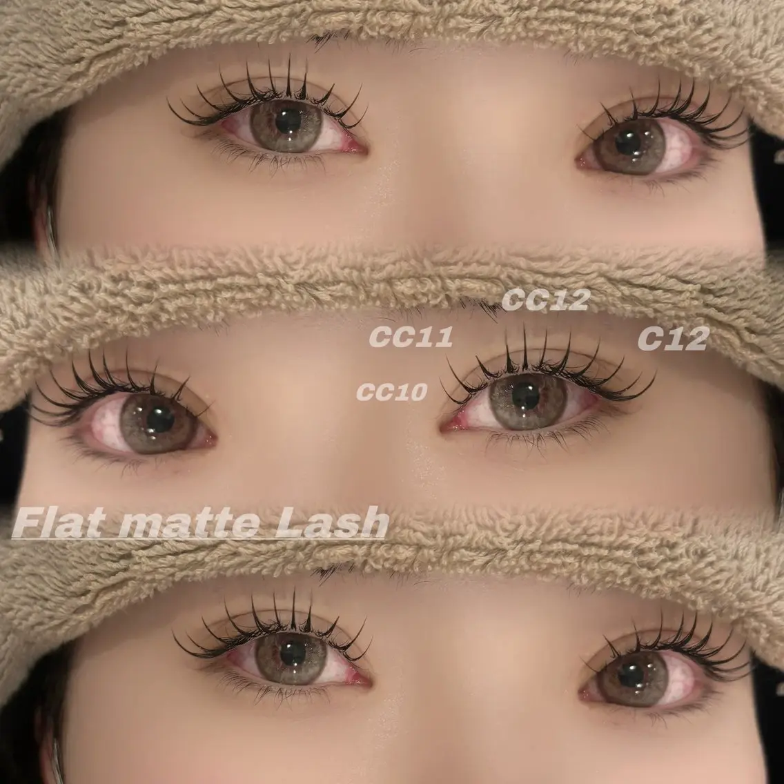 マツエク・マツパ 束感まつ毛 Cカール フラットラッシュ Eye ELSA lash栄店の眉毛・アイブロウイメージ