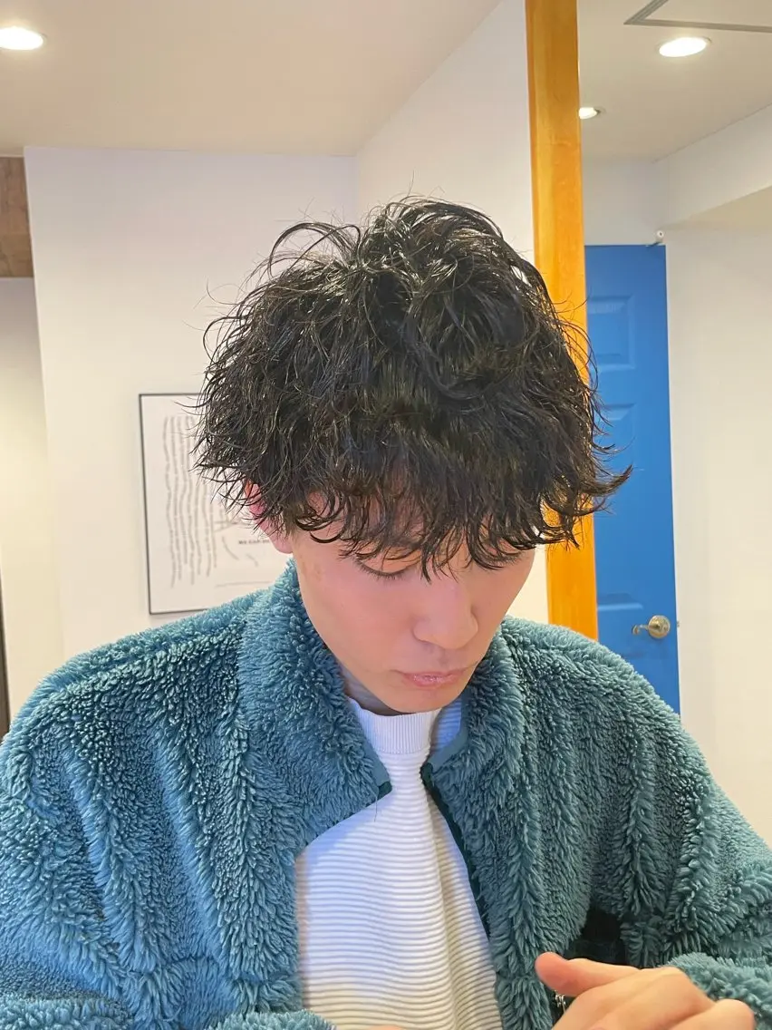ショート カット パーマ トリートメント メンズ 特化・川田のヘアスタイル