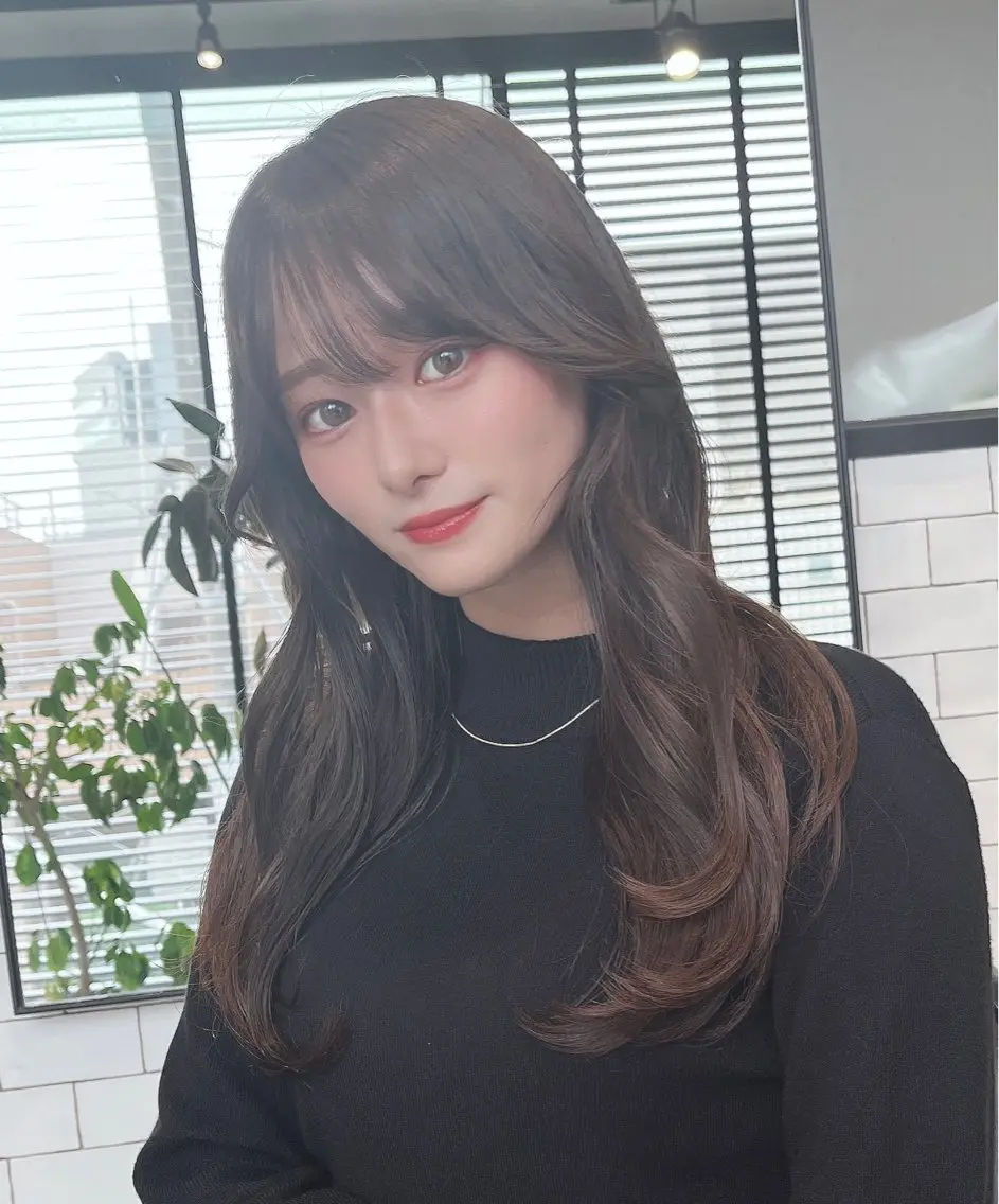 ロング カラー カット ヘアカラー トリートメント 🌫️大人韓国ヘア 🌫️naoyaのヘアスタイル