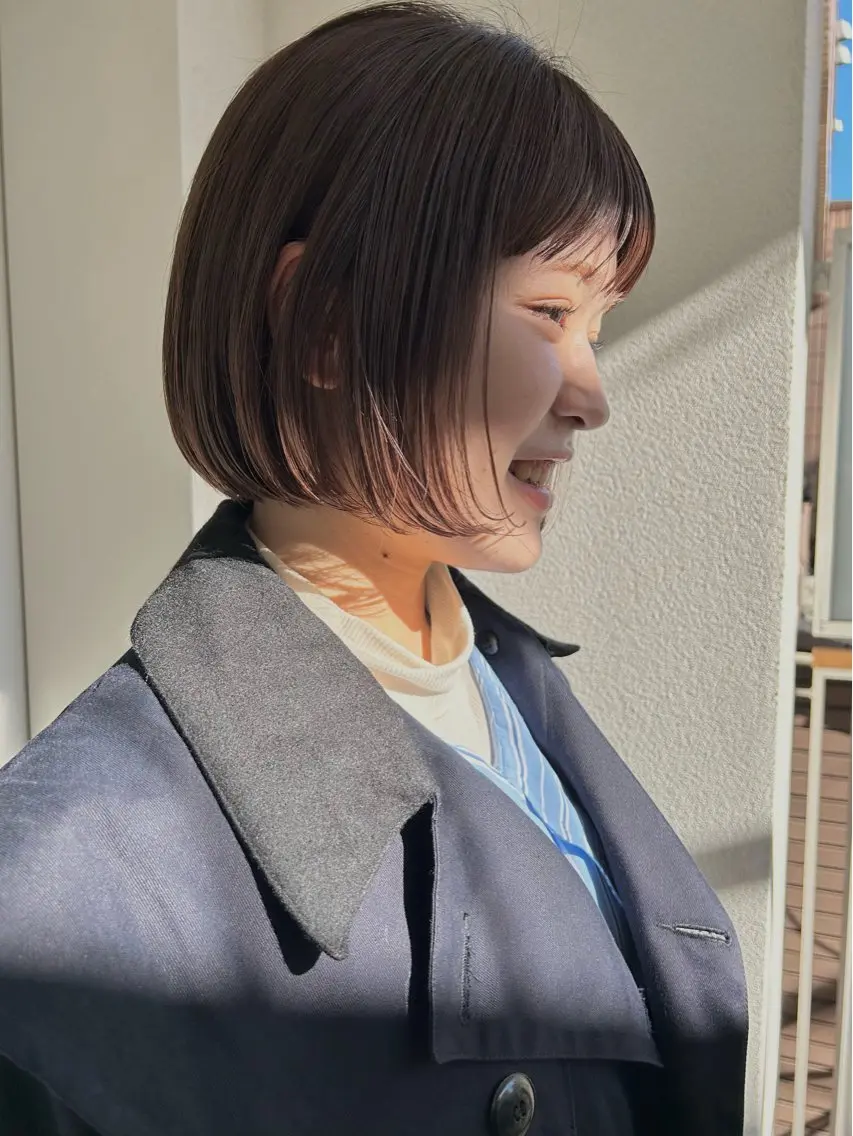 ショート カラー 透明感カラー ボブ ゴトウ ケンタのヘアスタイル