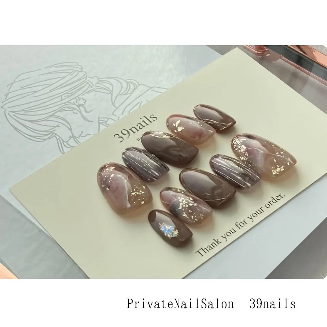 ネイル ネイルチップ 39-nails EharaMikuのネイルデザイン