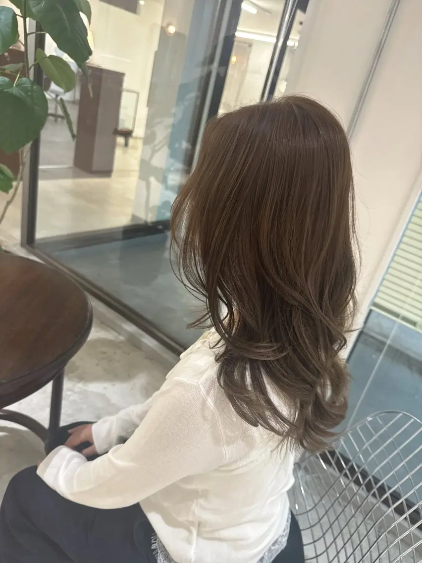 カラー ベージュカラー モカベージュ ヘアカラー qualia かとうたいがのヘアスタイル