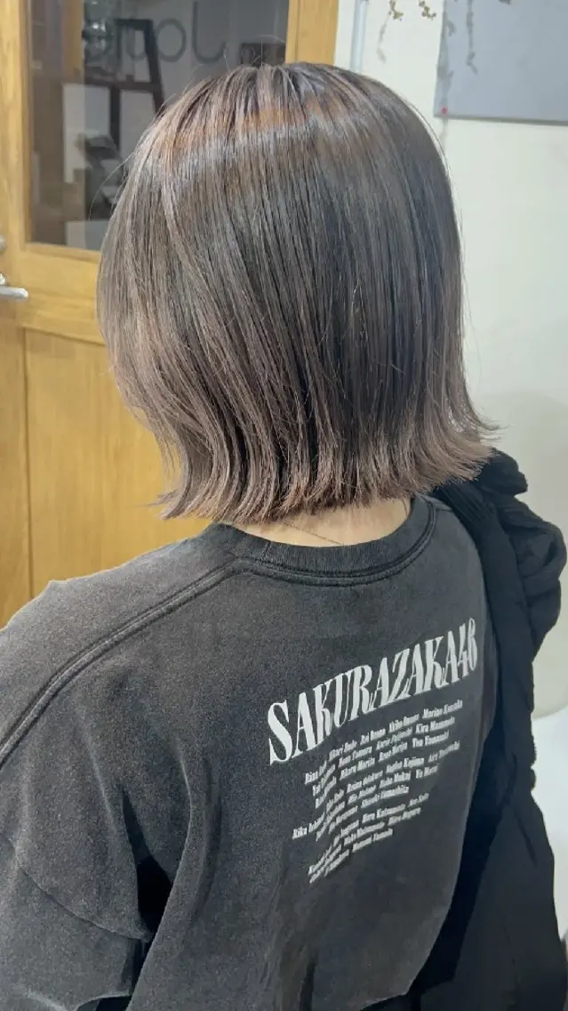 ショート カット ヘアカラー トリートメント ボブ人気No,1✨ TAME副店長のヘアスタイル