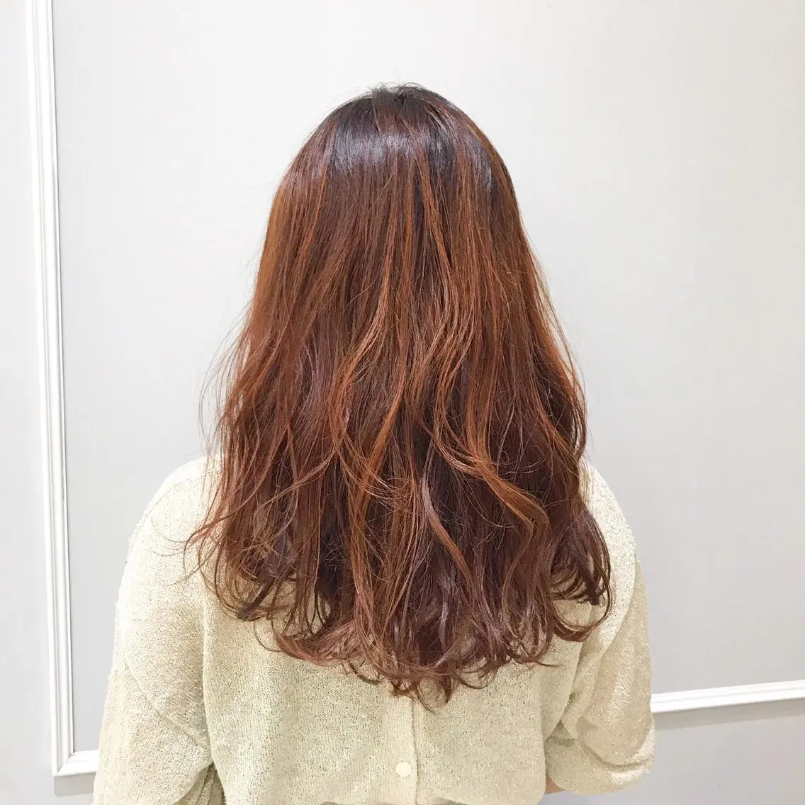 ロング カラー オレンジ 大人可愛いHair ❤︎Ayakoのヘアスタイル