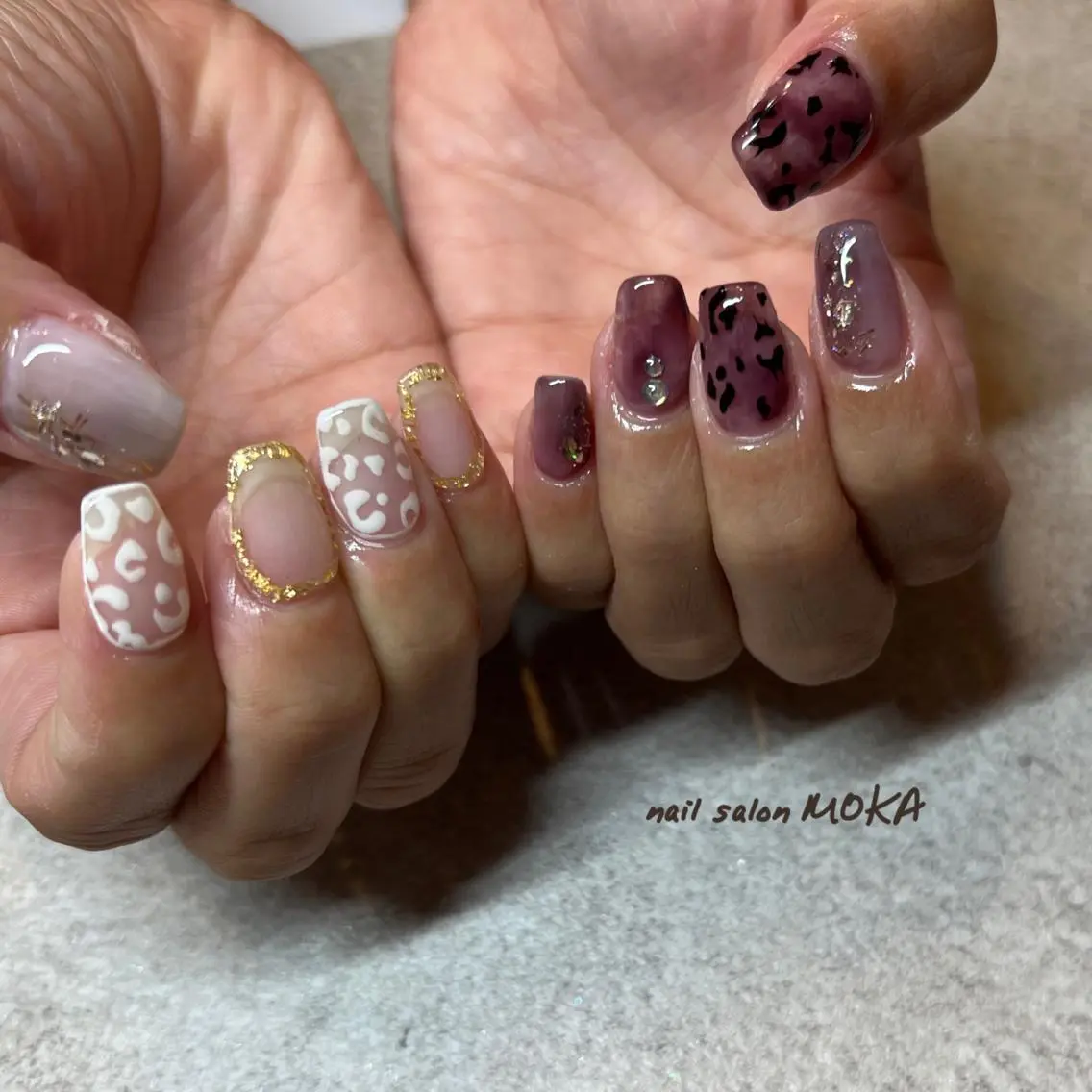 ネイル アニマル柄 nail. MOKAのネイルデザイン