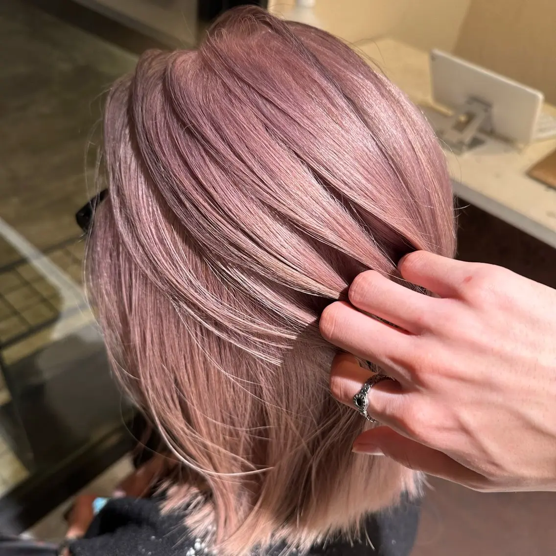 カラー メンズ ウルフレイヤー🐺 シュウタのヘアスタイル