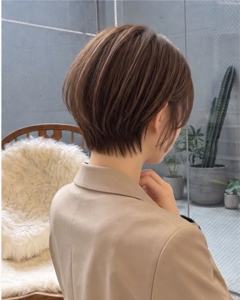 ショート カラー ショートヘア カット トリートメント pia 薬院のヘアスタイル