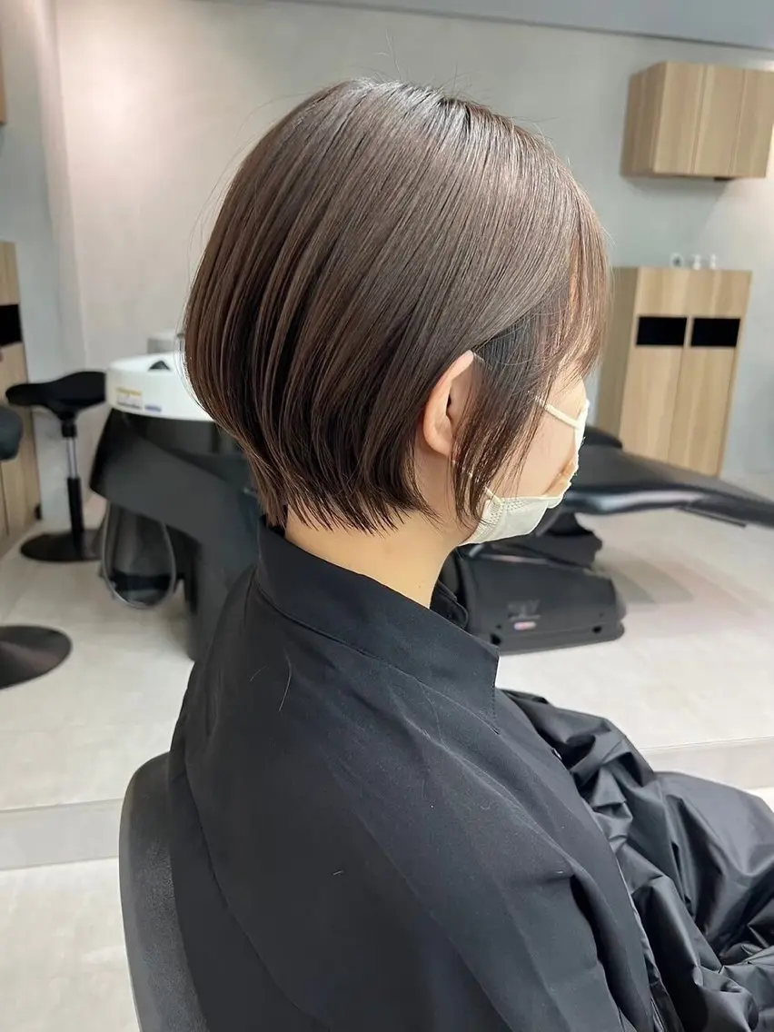 ショート ショートヘア 縮毛矯正/福田梢のヘアスタイル