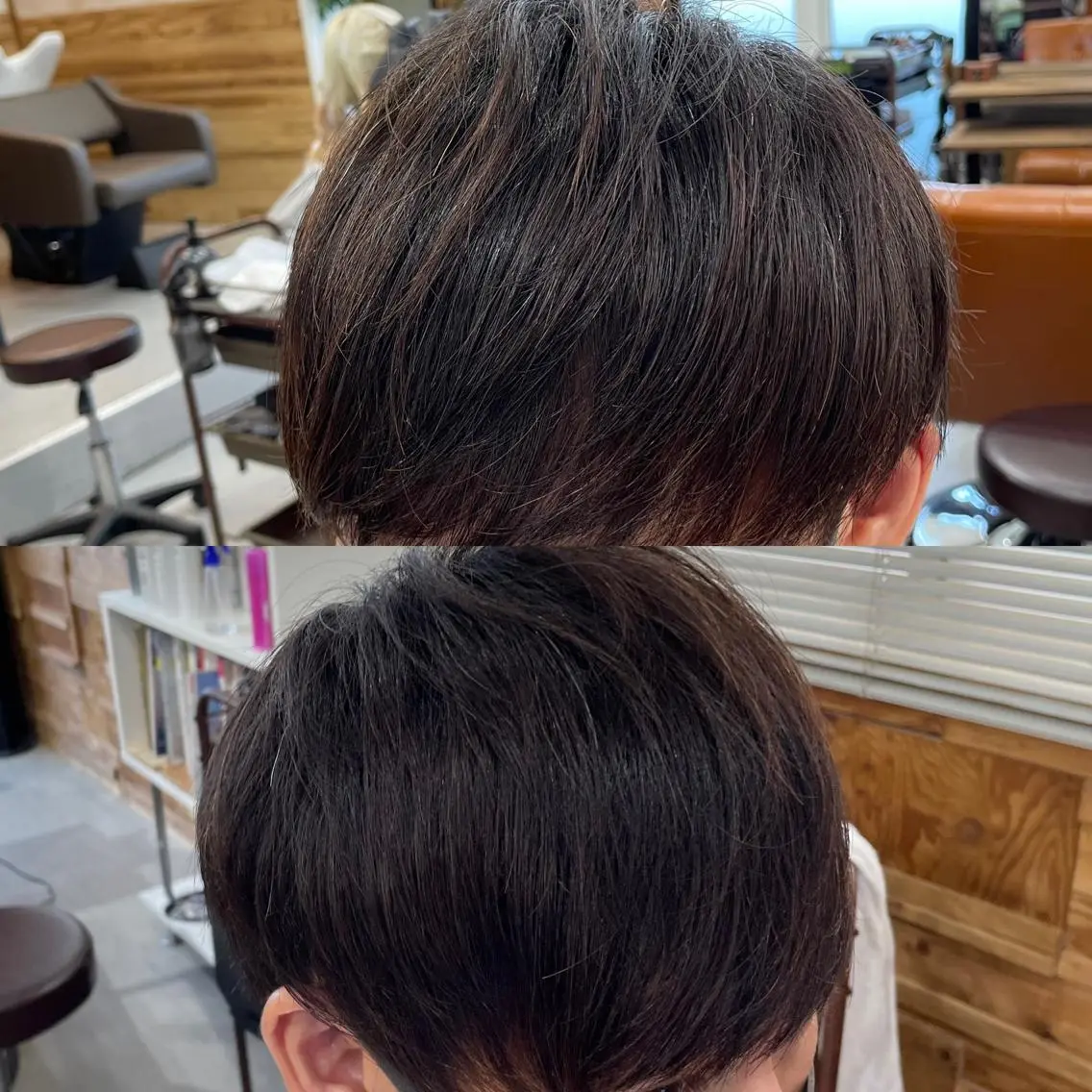 ショート メンズ ダウンパーマ メンズパーマ 縮毛矯正 かんばら りょーいのヘアスタイル