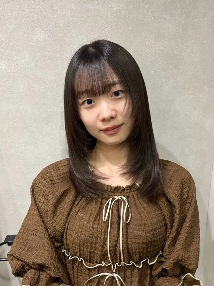 ミディアム カット トリートメント 藤原史江 / DECOHAIRのヘアスタイル