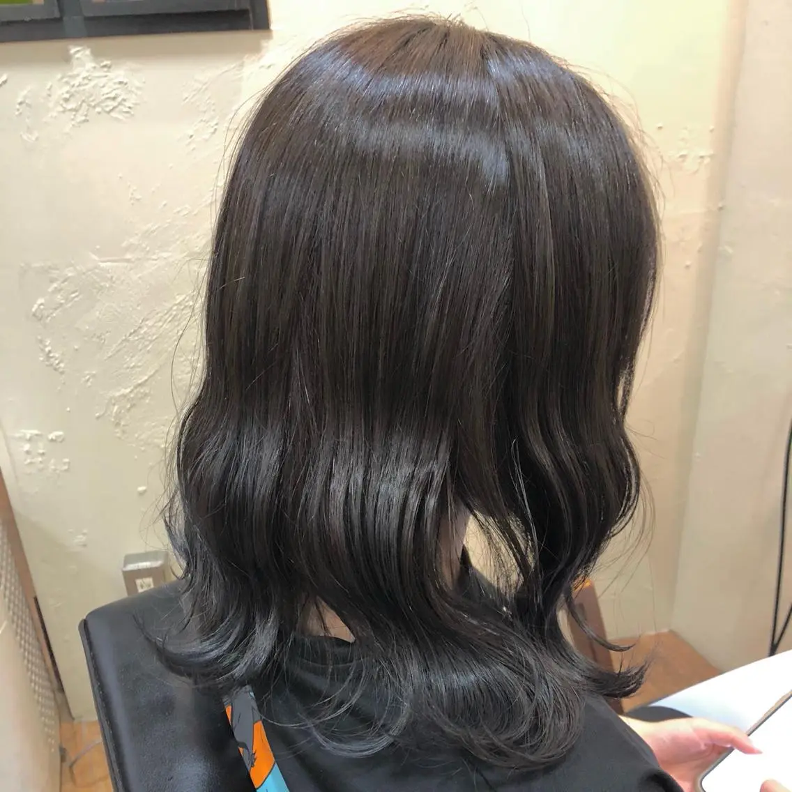 ミディアム カット ヘアカラー 清永 隆二のヘアスタイル