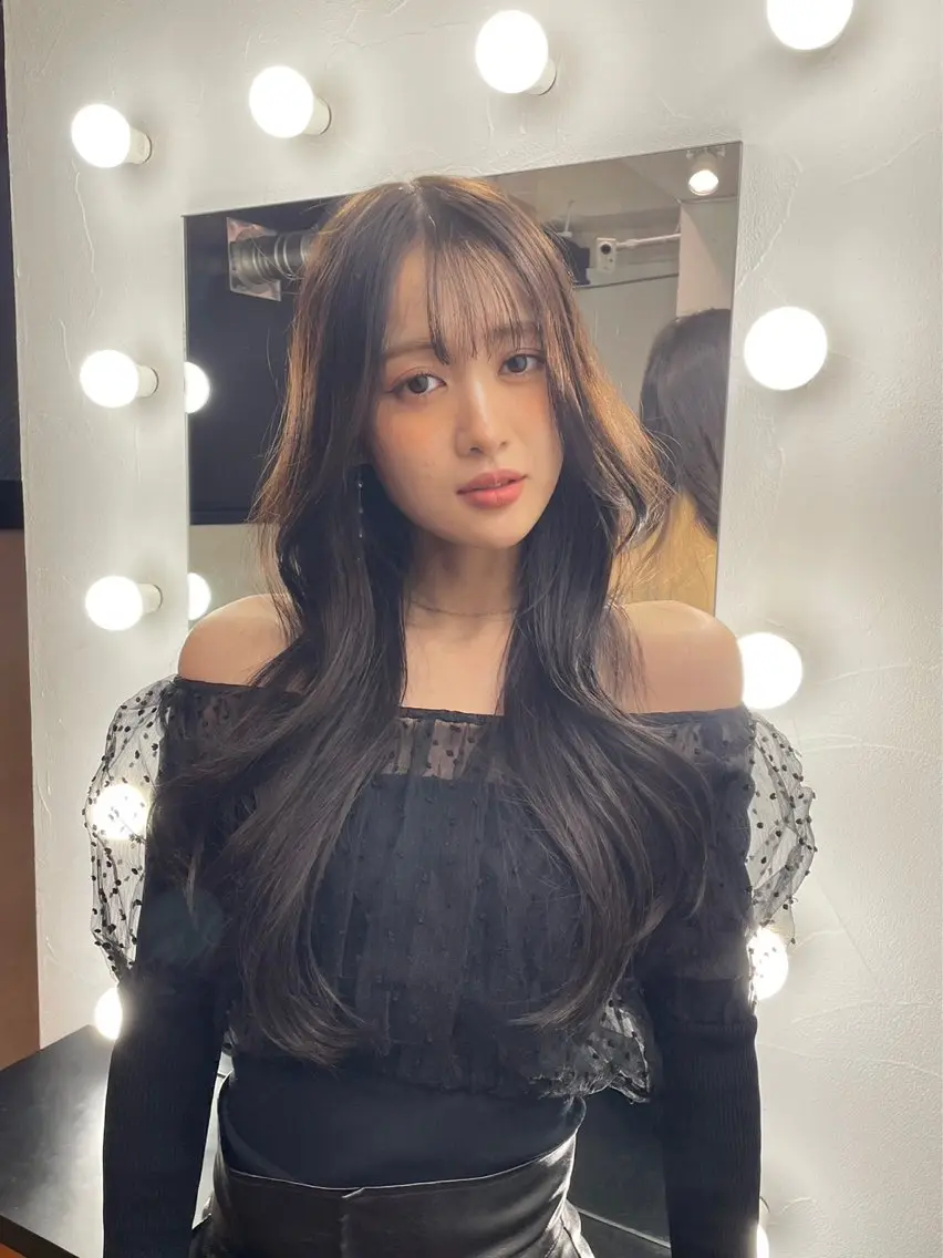 ロング カラー MINAMO 韓国レイヤーのヘアスタイル