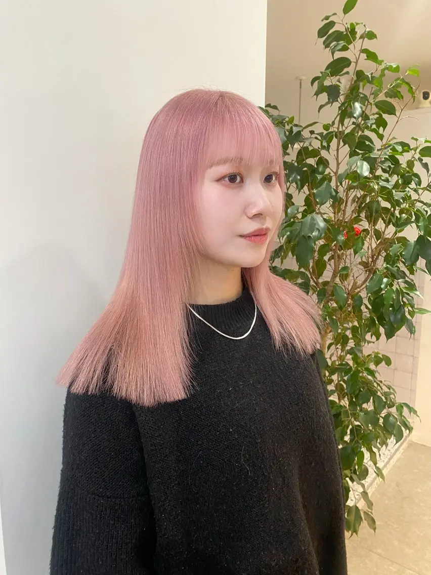カラー ヘアカラー RISAKO レイヤーカット🎀のヘアスタイル