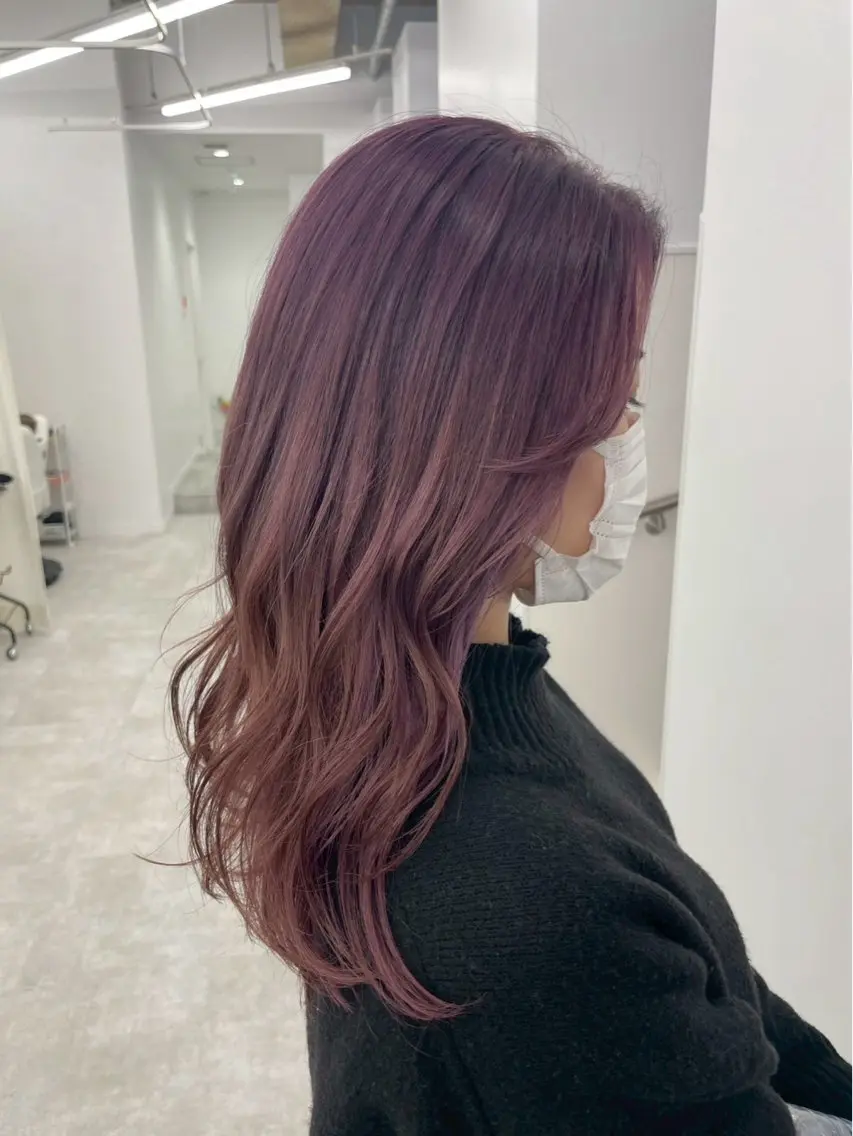 ロング カラー グラデーションカラー ヘアカラー トリートメント ダブルカラー/韓国風 🇰🇷RYUKIのヘアスタイル