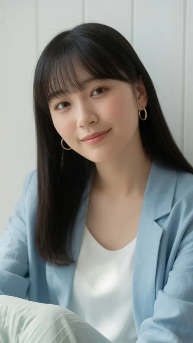ロング ヘアカラー トリートメント 石沢 知康のヘアスタイル
