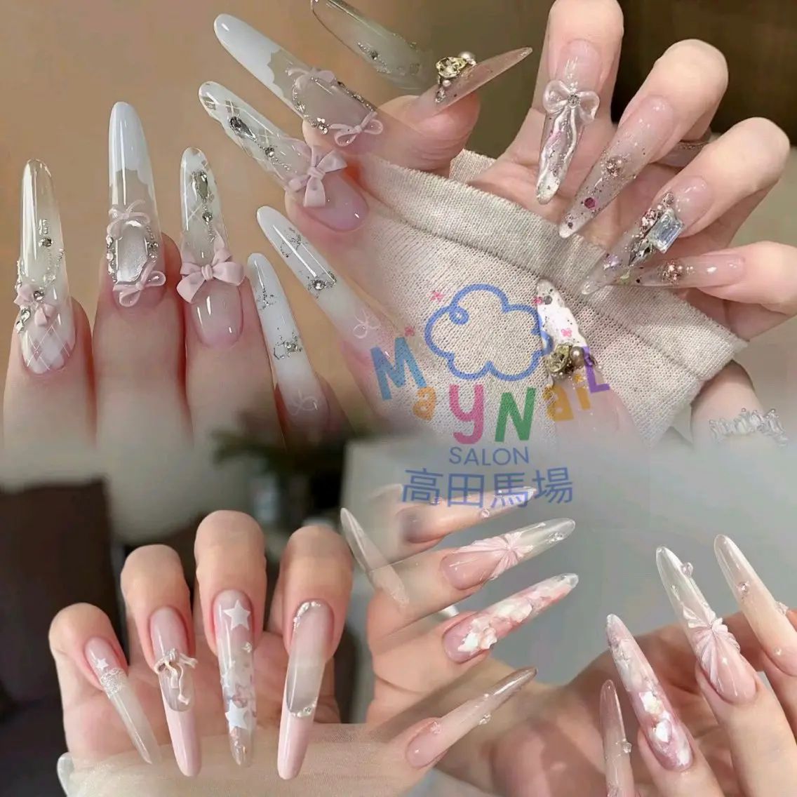ネイル フットネイル フレンチネイル グラデーション 韓国ネイル マグネットネイル ハンドネイル MAY NAIL salon高田馬場のネイルデザイン
