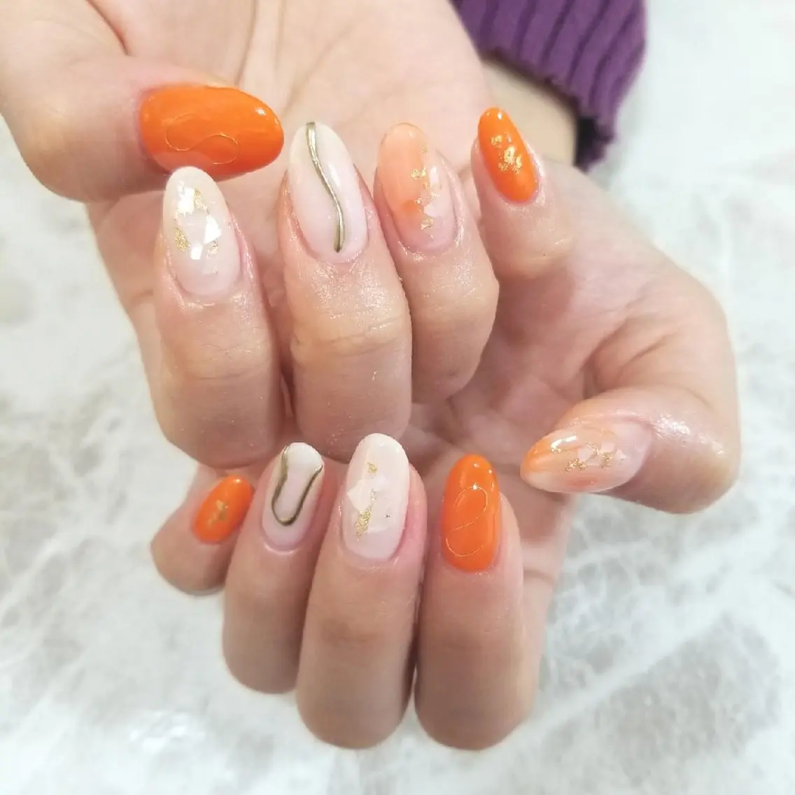 ネイル ニュアンスネイル ハンドネイル nijiiro🌈 サトウのネイルデザイン