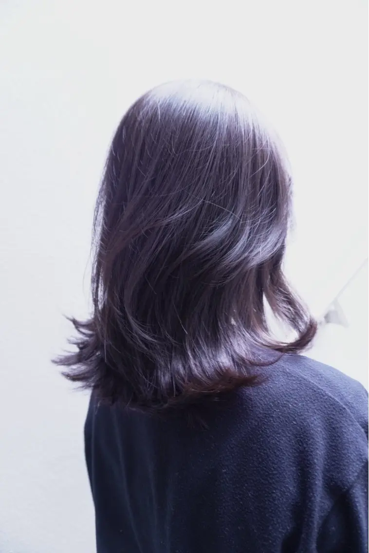 セミロング 似合わせレイヤー ‪ෆ‪.*艶髪補修のヘアスタイル