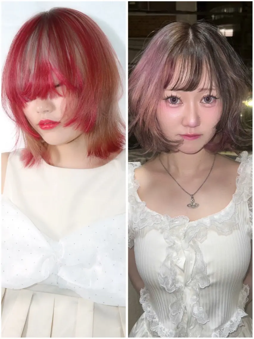 ショート カラー ブリーチ デザインカラー ダブルカラー ヘアカラー 🫧ショート/ボブ 池袋西口・泡渕✂️のヘアスタイル