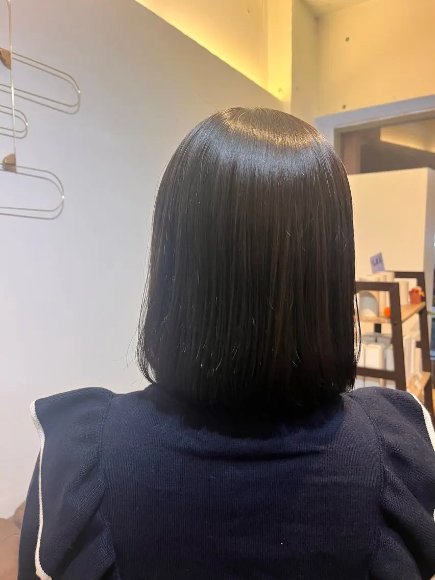 ミディアム ボブ カット 臺 佳連のヘアスタイル