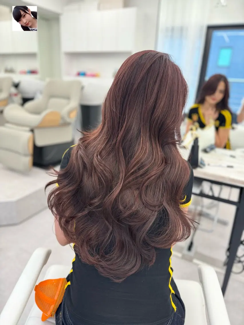 ロング カラー カット ヘアカラー トリートメント 顔まわりの神様✨ 透明感カラー藤嶋秀幸のヘアスタイル