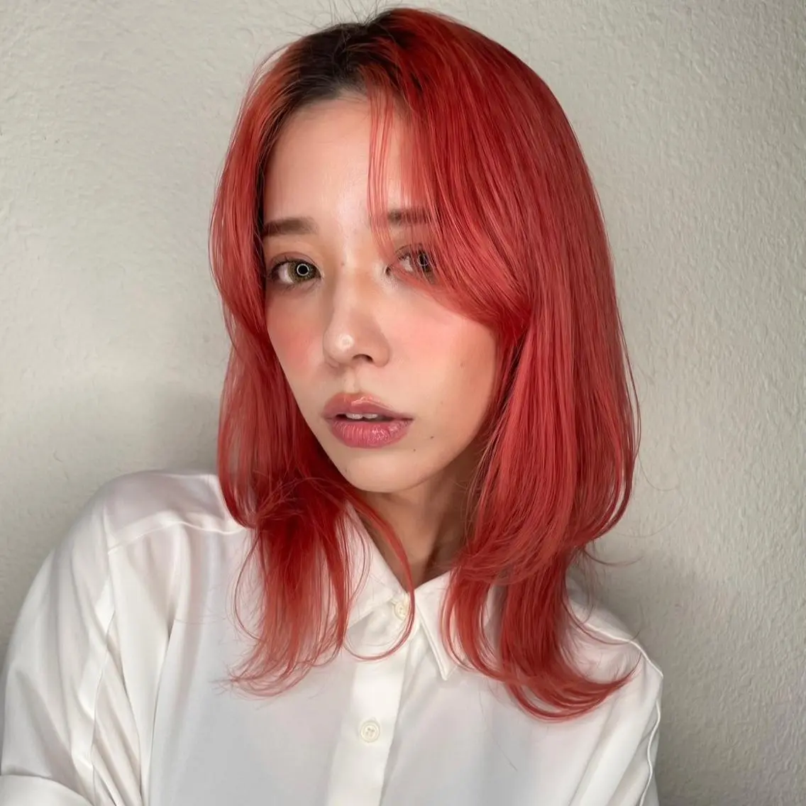 セミロング インナーカラー◆ ダブルカラー◆　上原のヘアスタイル