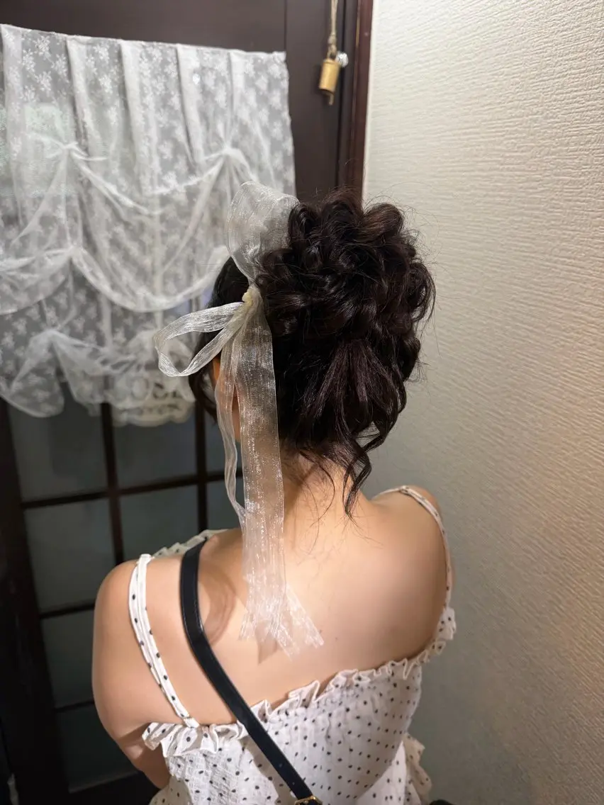 ロング ヘアアレンジ ココシャル miranoのヘアスタイル