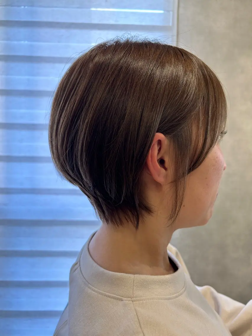 ショート カット ヘアカラー トリートメント 🫧透明感カラー🫧 佐野花苗[新宿]のヘアスタイル