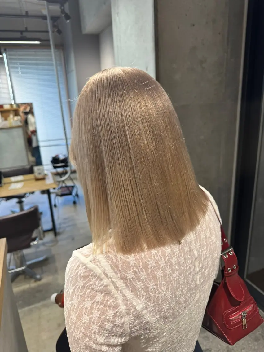 ミディアム ヘアカラー 🎀ダブルカラー hinata🎀のヘアスタイル