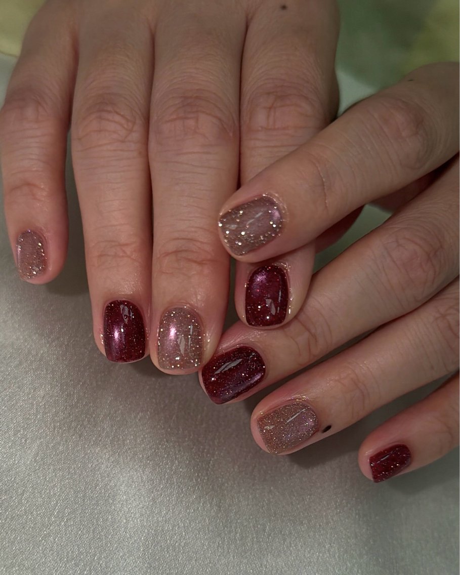 ネイル マグネットネイル ハンドネイル nailsalon suiのネイルデザイン